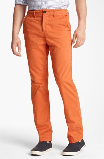 Billy Reid 'jack' Chinos Burnt Orange
