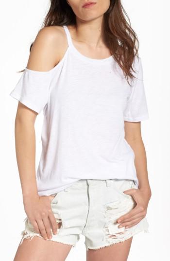 Women's Bp. Cold Shoulder Tee - White