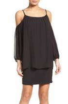 Women's Laundry By Shelli Segal Cold Shoulder Dress - Black