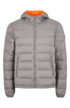 Men's Topman Terrain Classic Fit Quilted Jacket - Grey
