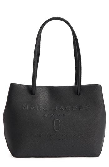 Marc Jacobs Mini Leather Logo Shopper Tote - Black