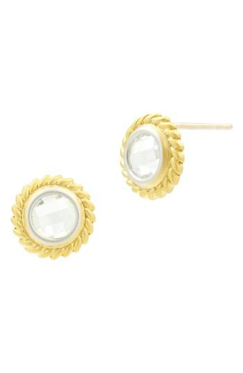 Women's Freida Rothman Fleur Bloom Disc Earrings