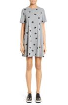 Women's Mcq Alexander Mcqueen Swallow Babydoll Dress, Size - Grey