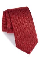 Men's Nordstrom Men's Shop Solid Silk Tie, Size - Red
