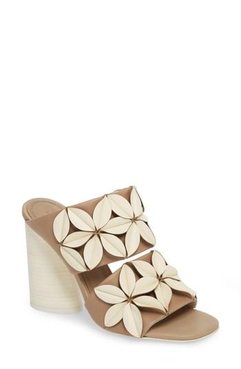 Women's Mercedes Castillo Mura Floral Embellished Mule .5 M - Ivory