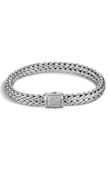 Women's John Hardy 'classic Chain' Diamond Medium Bracelet