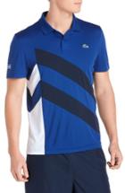 Men's Lacoste Asymmetrical Colorblocked Polo (s) - Blue