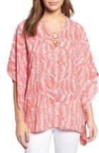 Women's Michael Michael Kors Pella Ring Detail Poncho Top