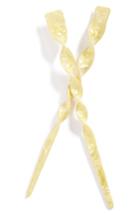 L. Erickson Twisted Hair Stick Pairs, Size - Yellow