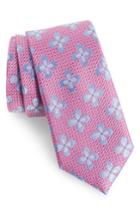 Men's Nordstrom Men's Shop Floral Silk Tie, Size - Pink