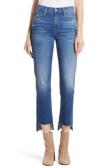 Women's Frame Le Nouveau Step Hem Ankle Straight Leg Jeans - Blue