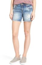 Women's Kut From The Kloth Gidget Frayed Hem Denim Shorts - Blue