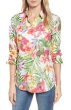 Women's Tommy Bahama Marabella Blooms Button Down Shirt - White