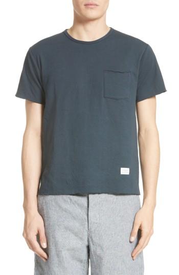 Men's Rag & Bone Raw Edge T-shirt, Size - Blue