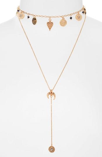 Women's Topshop Layered Y Necklace