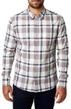 Men's 7 Diamonds Youngblood Trim Fit Plaid Sport Shirt, Size - Purple