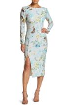 Women's Dress The Population Natalie Scoop Back Sequin Dress - Blue/green