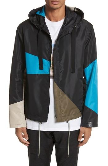 Men's Lanvin Patchwork Windbreaker Eu - Black