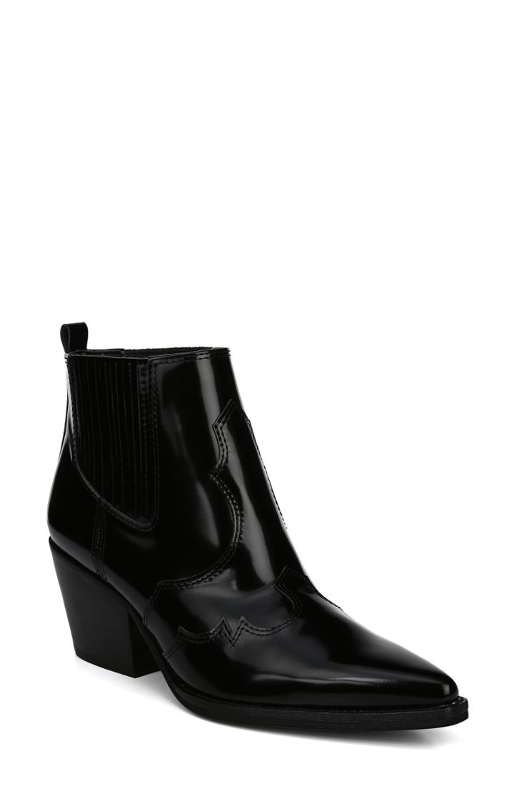 Women's Sam Edelman Winona Genuine Calf Hair Bootie M - Black