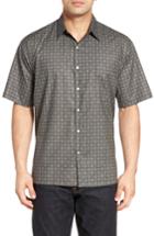 Men's Tori Richard 'atom' Regular Fit Cotton Lawn Sport Shirt - Black