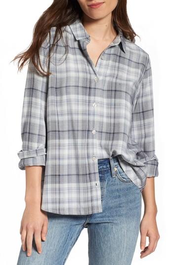 Women's Bp. Print Long Cuff Shirt - Ivory