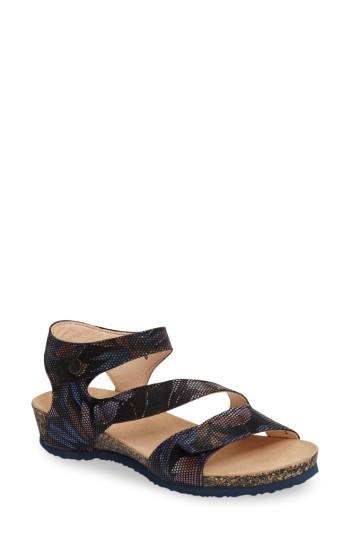 Women's Think! 'dumia' Three Strap Sandal -6.5us / 37eu - Black (online Only)
