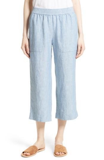 Women's Joie Azelie Linen Crop Pants - Blue