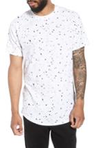 Men's The Rail Patterned Longline T-shirt - White