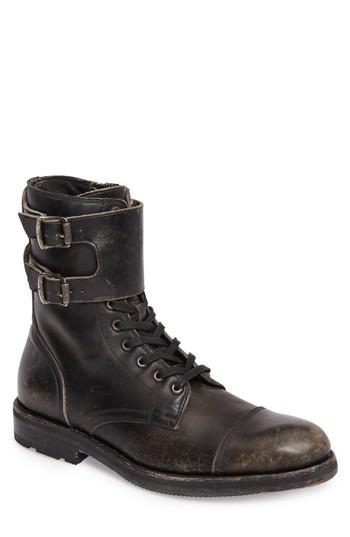 Men's Frye Officer Cap Toe Boot .5 M - Black