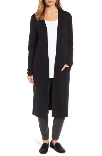 Women's Eileen Fisher Long Merino Wool Cardigan