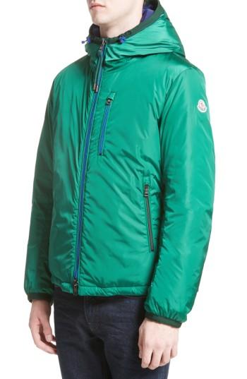 Men's Moncler Guimet Hooded Down Jacket - Green