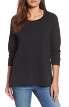 Women's Caslon A-line Sweatshirt - Black