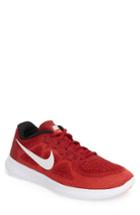 Men's Nike Free Run 2017 Running Shoe .5 M - Red