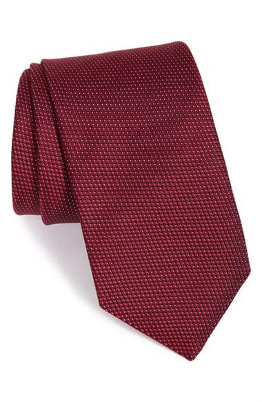 Men's Eton Textured Silk Tie
