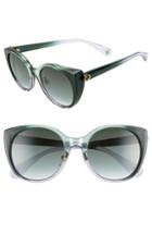 Women's Gucci 54mm Cat Eye Sunglasses - Sage/ Lilac/ Green Gradient