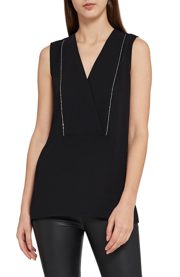 Women's Reiss Beaded Tank Us / 4 Uk - Black