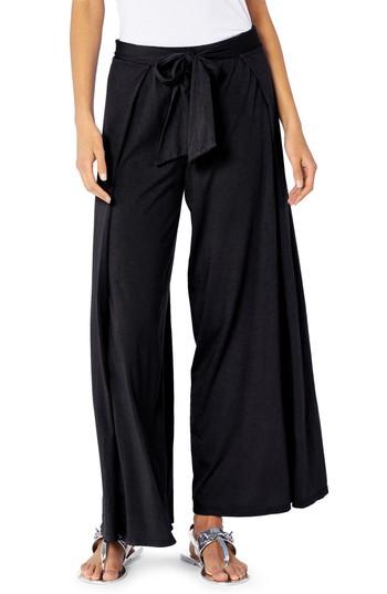 Women's Michael Stars Wide Leg Pants - Black