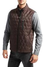 Men's Thermoluxe Huntsville Triple Stitch Quilted Heat System Vest - Brown