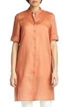 Women's Lafayette 148 New York Randi Gemma Cloth Tunic, Size - Orange