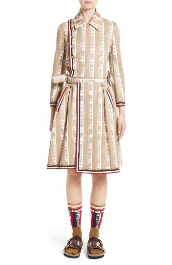 Women's Undercover Piano Print Trench Coat