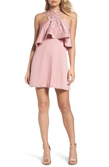 Women's Foxiedox Zoe Popover Bodice Minidress - Pink