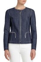 Women's Lafayette 148 New York Malia Mariners Cloth Jacket - Blue