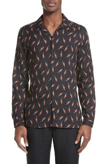 Men's The Kooples Boomerang Print Sport Shirt