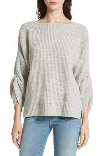 Women's Brochu Walker The Reva Boat Neck Wool & Cashmere Sweater - Grey