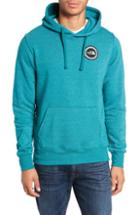 Men's North Face Logo Patch Pullover Hoodie, Size - Blue/green