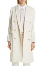 Women's Brunello Cucinelli Chevron Weave Double Breasted Jacket Us / 38 It - Beige