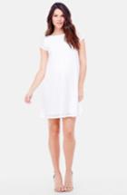 Women's Ingrid & Isabel Lace Shift Maternity Dress - White