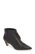 Women's Splendid Nestor Pointy Toe Kitten Heel Bootie .5 M - Black