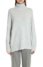 Women's Lafayette 148 New York Relaxed Cashmere Turtleneck Sweater - Blue