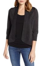 Women's Tommy Bahama Lea Shimmer Open Front Cardigan - Grey